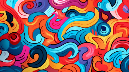 Fototapeta na wymiar Cute graffiti art abstract background poster web page PPT, art background
