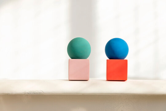 Toy blocks lying on bathtub rim