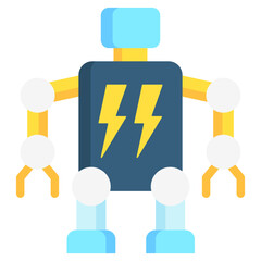 Robotics multi color icon. relate to robotic engineering and technology theme. use for UI or UX kit, web and app development.