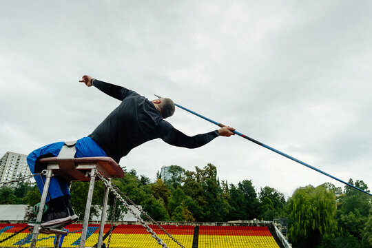 male para athlete javelin throw in summer para athletics championships