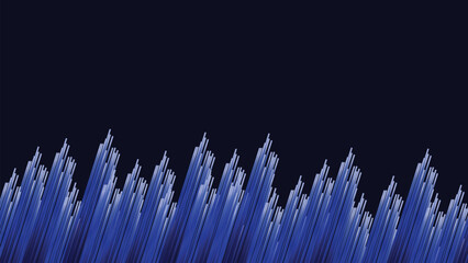 Fototapeta premium Abstract wavy line sparkling sound wave background.