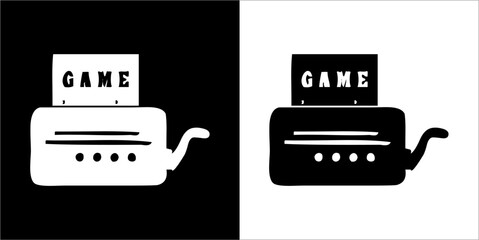 Illustration vector graphics of video game icon.