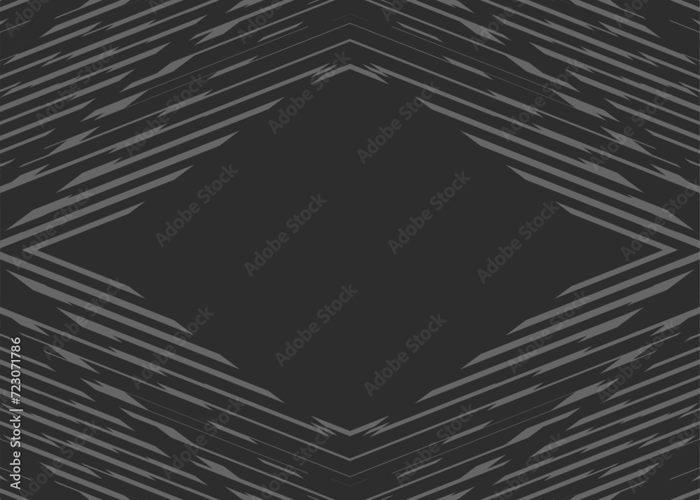 Poster abstract framed background with zigzag stripes pattern and with some copy space area