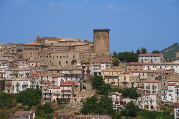 Fototapeta na wymiar Tricarico, old town in Basilicata, Italy