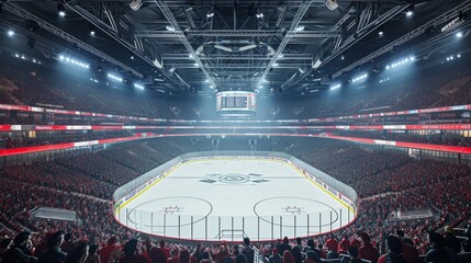 Hockey ice rink sport arena empty field - stadium
