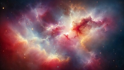 Nebula and galaxies in space. Cosmos background.