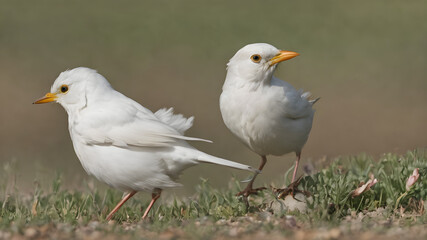 Obraz premium Seagull Soaring Over the Blue Ocean and Coastal Beach