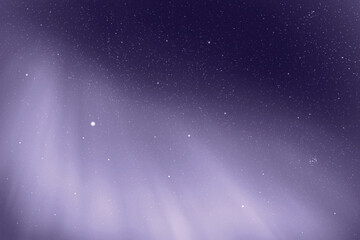 Northern lights, aurora borealis. Monochrome cold blue space backdrop