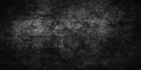 Obraz na płótnie Canvas vintage distressed grunge texture old wall or concrete, Stone black texture background with grainy scratches, Black or dark gray rough grainy black grunge texture, dark concrete floor old grunge.