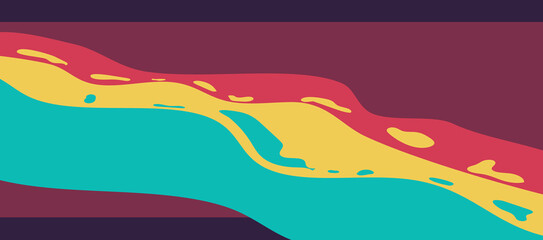 Web Abstract flat banner with spots.