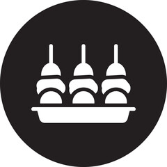appetizer glyph icon