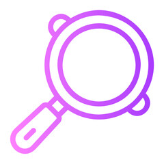 frying pan gradient icon