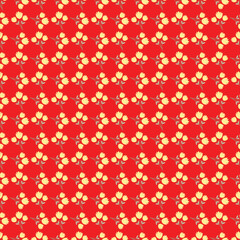 Free vector valentine flowers pattern design.
