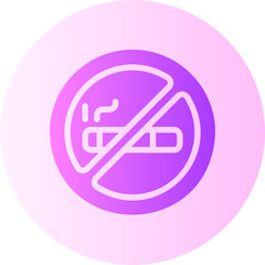 no smoking gradient icon