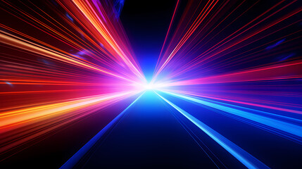 Fototapeta premium Future technology lines background, abstract future technology background