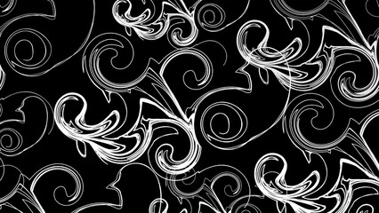 Floral hand drawn background