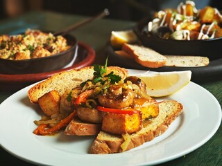 grilled chicken with potatoes