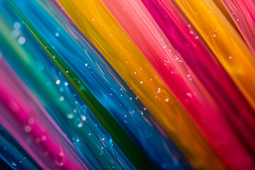 Colorful Streamers Close Up