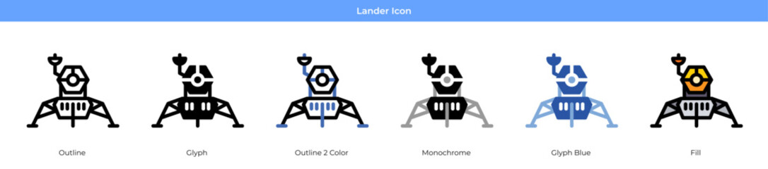 Lander Icon © Fourupstudio