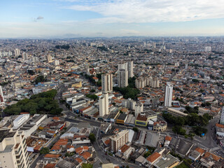 São Paulo Metropolis seen from above in the east zone region