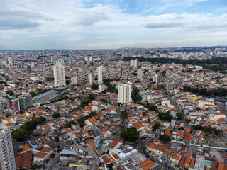 São Paulo Metropolis seen from above in the east zone region