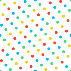 Seamless pattern with colorful dots