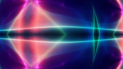Fototapeta premium background neon line wave illustration