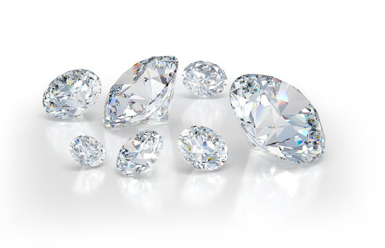 Lots of beautiful diamonds
