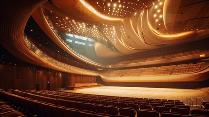 Color and light of concert hall