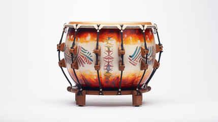 Obraz na płótnie Canvas drum with white background. generative ai
