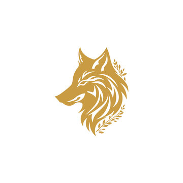 Wolf logo design vector template