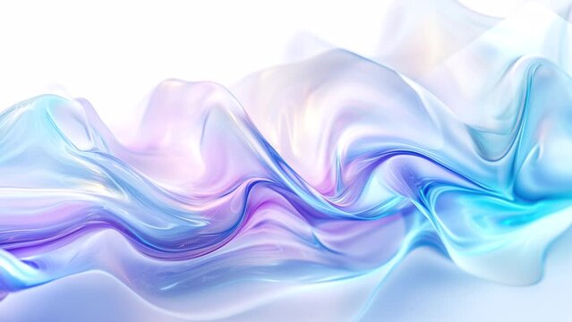 Abstract cloth Seamless Looped Animation Background. flowing Fluid Silk waves. Satin texture, gradient. pastel colors animated stock footage. live Wallpaper, elegant beautiful backdrop