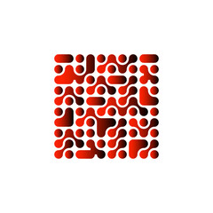 blob pattern with a trendy gradient for your design. Vector illustration