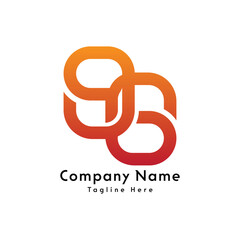 96 number logo design icon