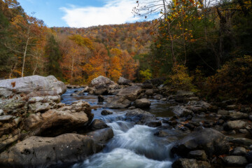 Big Sandy river coming into the Cheat River at Bull Run