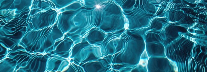 Water background. Blue water surface with shine ripples, natural texture background.