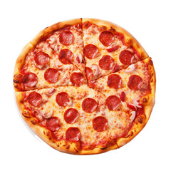 pizza isolated on white