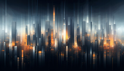 Futuristic Cityscape with Urban Skylines