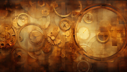 Steampunk Elegance with Timeless Mechanical Accents