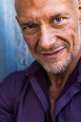 Obraz premium Fit middle-aged Caucasian man in his 50s posing for a portrait