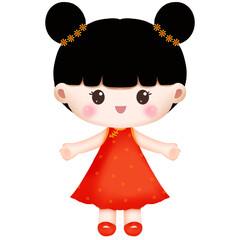  Cute girl cartoon 