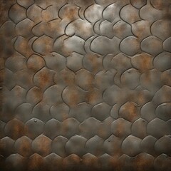 Obraz premium metal texture steel floor background with a grunge and vintage style. The floor has a metallic and shiny surface 