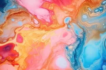 luxury abstract fluid art painting in alcohol ink technique.
