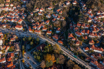 Obraz premium Bolu's beautiful district is a view of Goynuk and historical Ottoman houses.