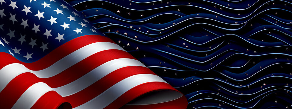 June 4th USA Independence Day - background for design.