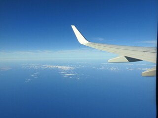 Fototapeta premium View from airplane window - Italy