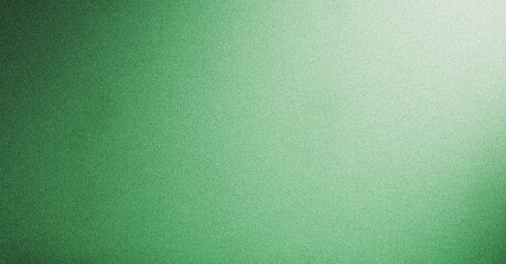 Banner, green abstract background, gradient and noise, 