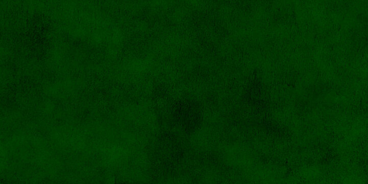 Closeup of rough green textured background. Dark green wall texture for designer background. Artistic plaster. Rough lighted surface. Abstract pattern. Bright backdrop. Raster image.