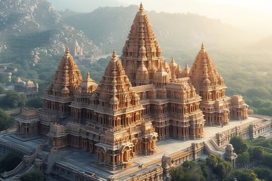Ancient temple showing Indian culture 
