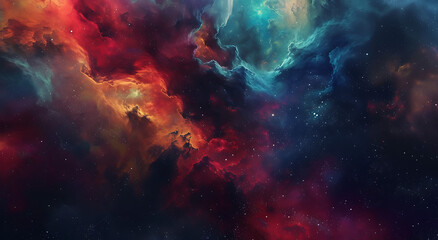 a colorful background has space elements in - obrazy, fototapety, plakaty